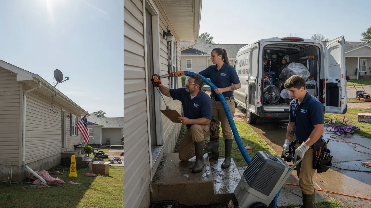 Ceiling Water Damage Restoration in Edelstein, IL near me